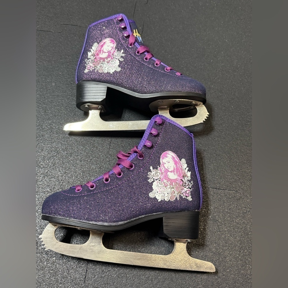 Girls Hannah Montana Ice Skates Size US 1​​​​​​​​​ - Picture 3 of 7